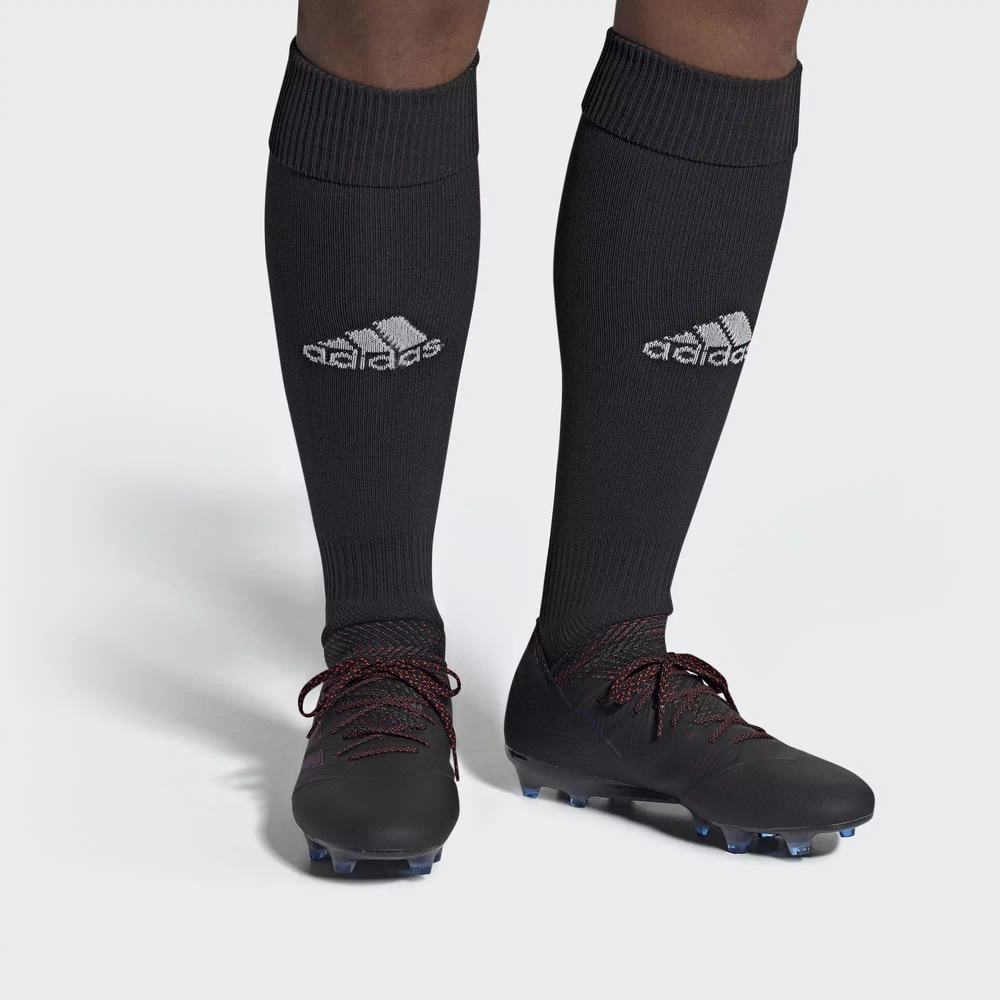 Adidas Nemeziz 18.1 Firm Ground Tacos de Futbol Negros Para Mujer (MX-48554)